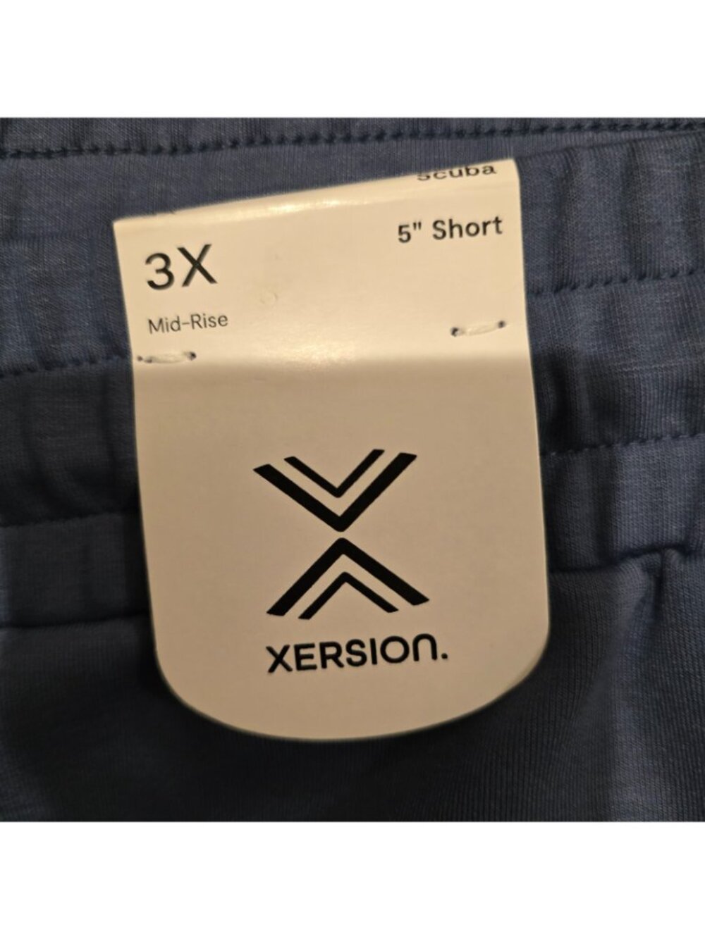 Xersion Womens Periwinkle Blue Athletic Shorts 5" Mid-Rise 3x - Picture 5 of 8